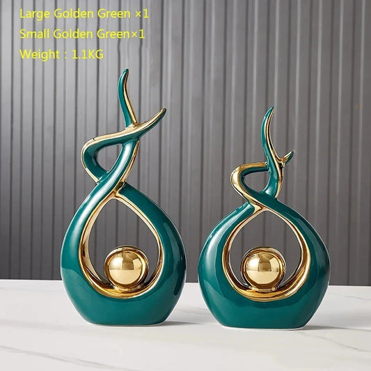 Statua Angelo in Ceramica – Decorazione Nordica Feng Shui per Casa e Ufficio