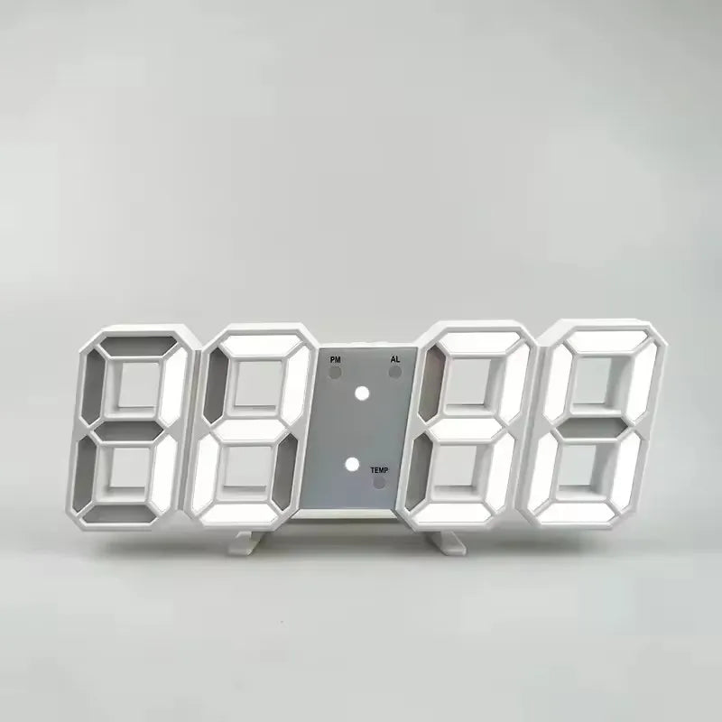Orologio Digitale LED da Tavolo e Parete – Sveglia Moderna per Camera, Ufficio e Salotto
