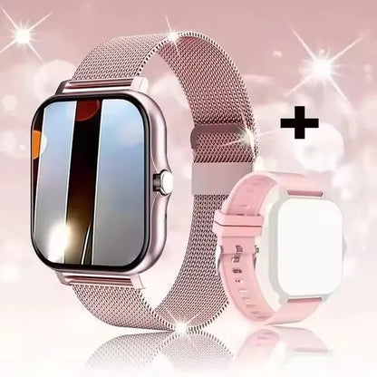 Orologio intelligente con touch screen completo, promemoria delle chiamate, controllo musicale e altre funzioni, compatibile con iPhone/Android
