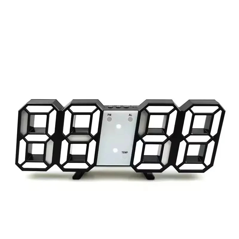 Orologio Digitale LED da Tavolo e Parete – Sveglia Moderna per Camera, Ufficio e Salotto