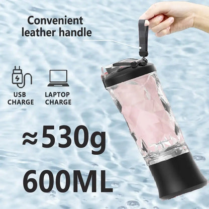 Frullatore Portatile USB-C 600-800ml – Blender Senza Fili per Smoothie, Palestra e Ufficio