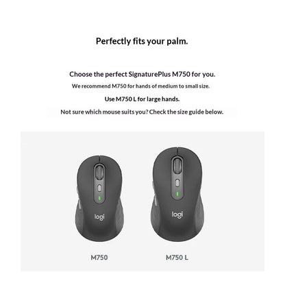 Mouse Wireless Bluetooth Logitech M750 – 4000 DPI, Silenzioso e Preciso per Ufficio e Laptop