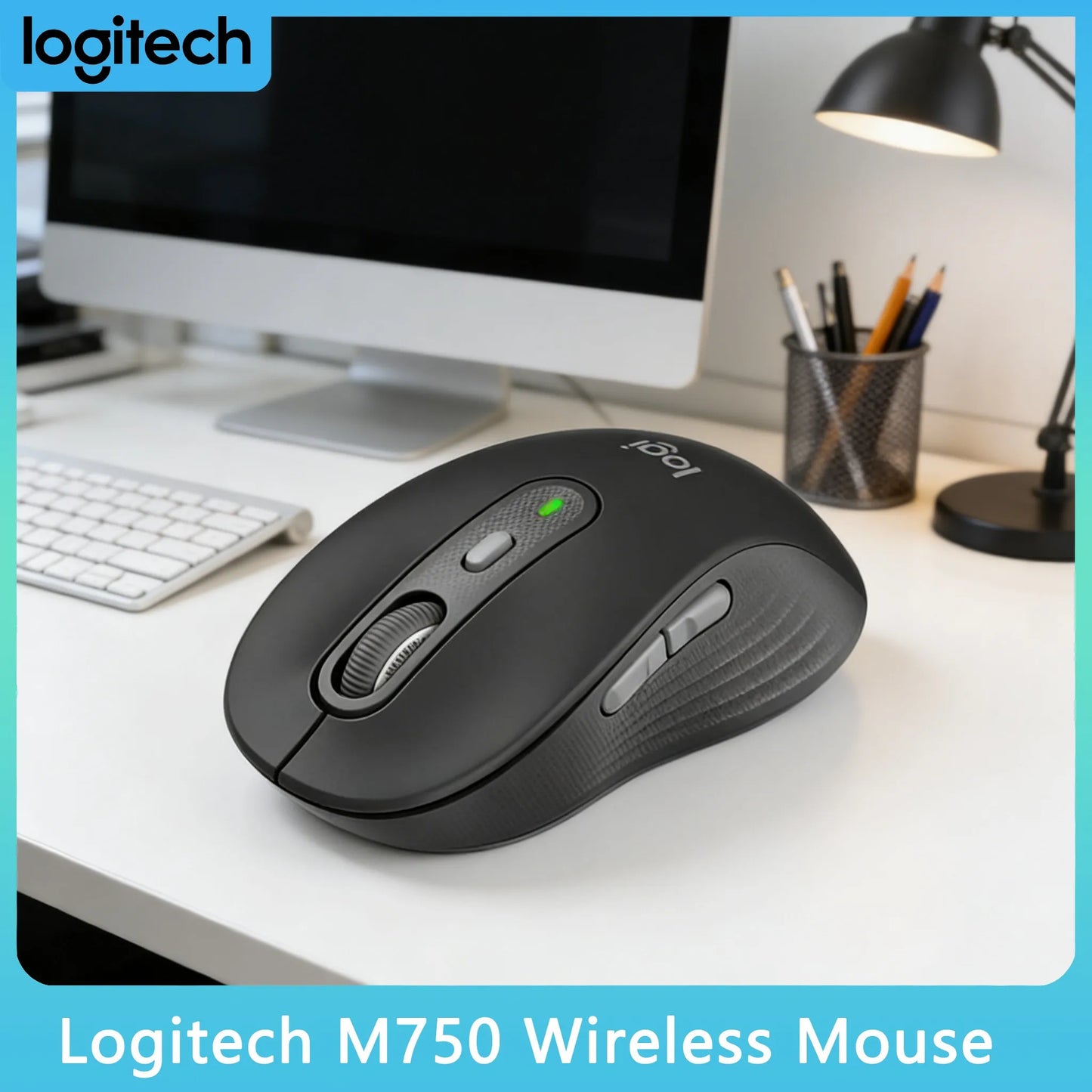 Mouse Wireless Bluetooth Logitech M750 – 4000 DPI, Silenzioso e Preciso per Ufficio e Laptop