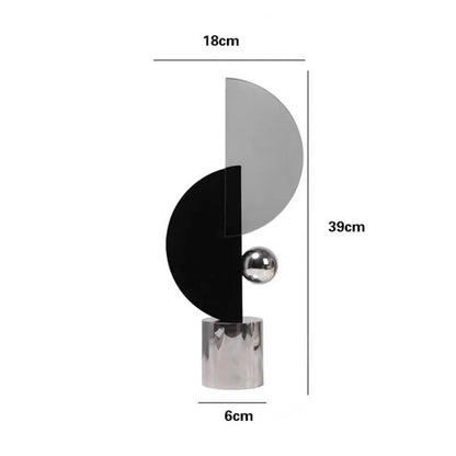 Simple Transparent Entrance Hall Ornaments Creative Geometric Shape Dining Table Decoration Crafts Luxury Bedroom Home Decor