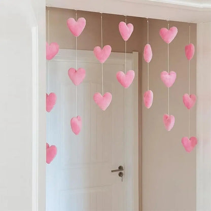 Tenda Decorativa con Cuori da Porta – Decorazione Romantica per Camera Ragazza e Casa