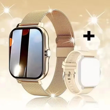 Orologio intelligente con touch screen completo, promemoria delle chiamate, controllo musicale e altre funzioni, compatibile con iPhone/Android