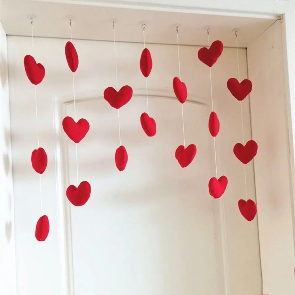 Tenda Decorativa con Cuori da Porta – Decorazione Romantica per Camera Ragazza e Casa