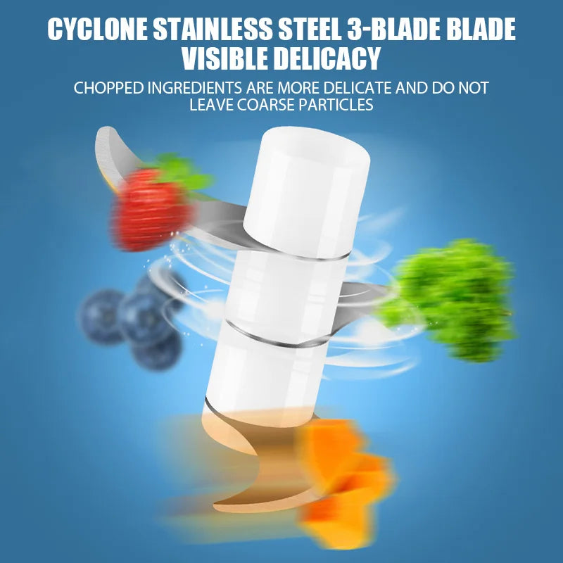VIRALE : Tritatutto Elettrico USB – Mini Robot da Cucina per Aglio, Verdure, Carne e Frutta