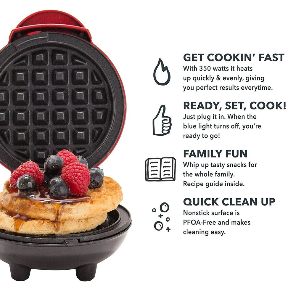 🧇 Trasforma ogni colazione in una festa con la Mini Waffle Maker "Love Heart"! ❤️