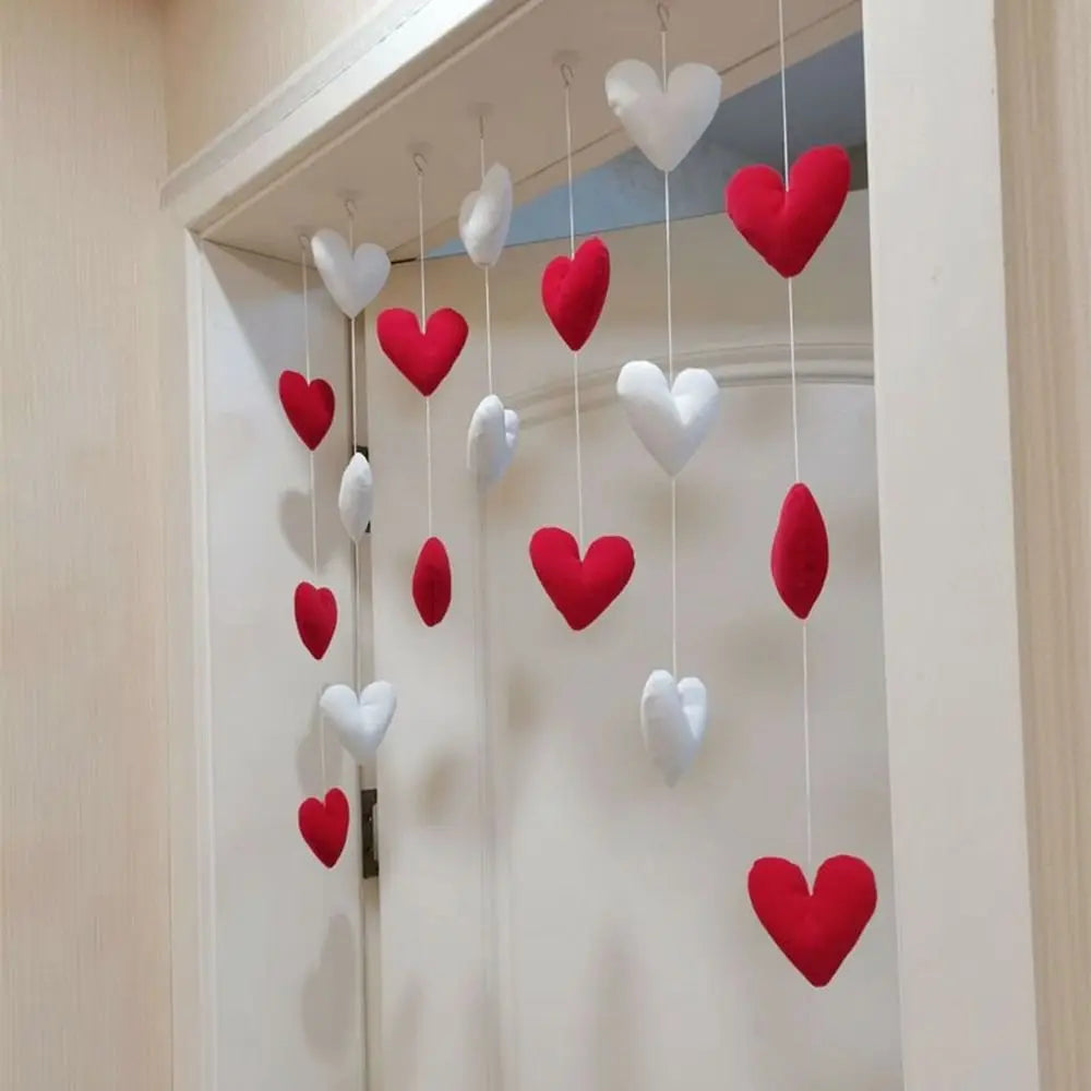 Tenda Decorativa con Cuori da Porta – Decorazione Romantica per Camera Ragazza e Casa
