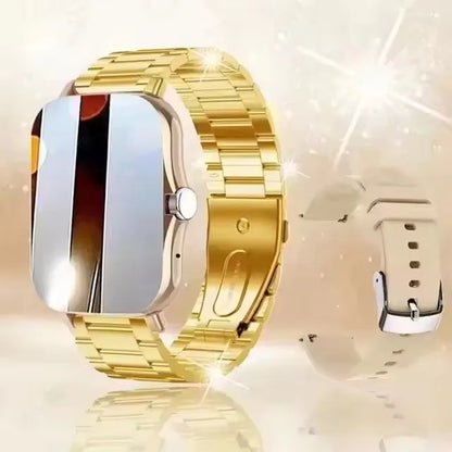 Orologio intelligente con touch screen completo, promemoria delle chiamate, controllo musicale e altre funzioni, compatibile con iPhone/Android