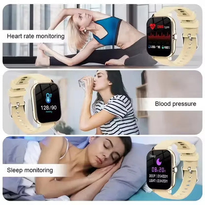 Orologio intelligente con touch screen completo, promemoria delle chiamate, controllo musicale e altre funzioni, compatibile con iPhone/Android