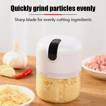 VIRALE : Tritatutto Elettrico USB – Mini Robot da Cucina per Aglio, Verdure, Carne e Frutta