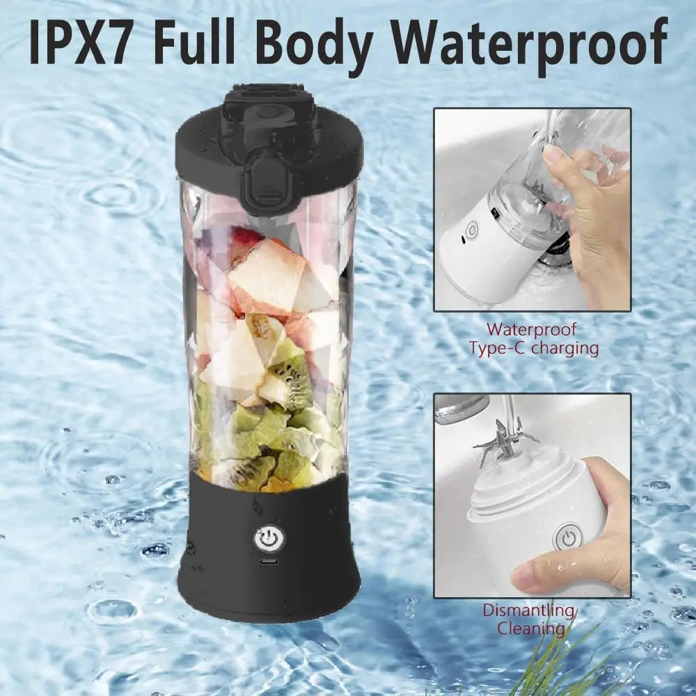 Frullatore Portatile USB-C 600-800ml – Blender Senza Fili per Smoothie, Palestra e Ufficio