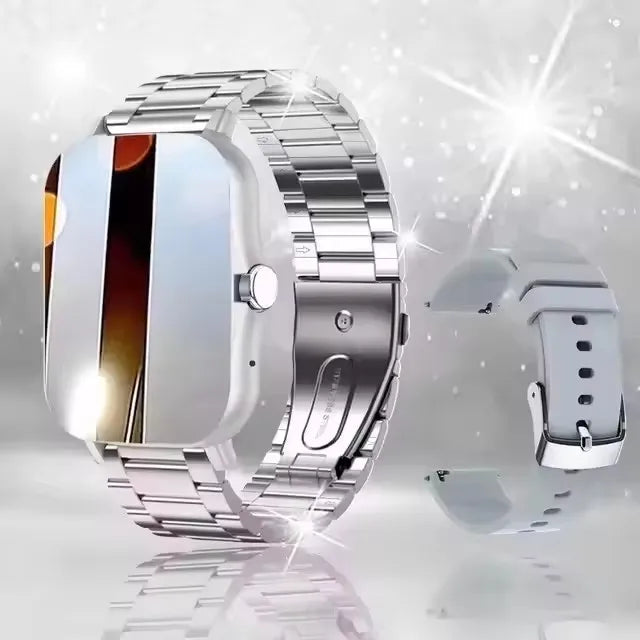 Orologio intelligente con touch screen completo, promemoria delle chiamate, controllo musicale e altre funzioni, compatibile con iPhone/Android