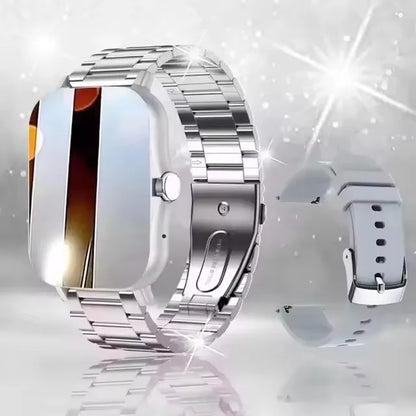 Orologio intelligente con touch screen completo, promemoria delle chiamate, controllo musicale e altre funzioni, compatibile con iPhone/Android